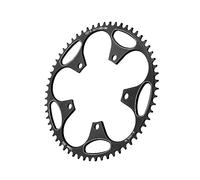 Wswqop Anodized Aluminum Round Chainring with Anti-Rust Protection And CNC Machining for Maximum Compatibility with Components, 58T