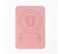 Wswqop Anti Slip Floor Pad Jump Rope Mat Exercise Mat Workout Mat Floor Mat With Dense TPE Sound Dampening Knee And Ankle Cushioning Texture Surface suitable, Pink, 0.6 40 60cm