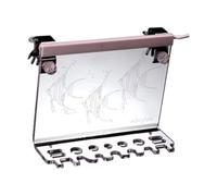 Wswqop Aquarium Plant Tools Holder Acrylic Organizer Tweezer Rack Tool Storage Water Plants Accessories Storage Hanging Design with Lighting Sui, Angelfish