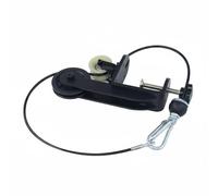 Wswqop Arm Forearm Exerciser Wrist Roller Pulley Device Cable System Steel Build Smooth Silent Pulley Adjustable Resistance Desk Clamp Setup suitable for home workout travel training