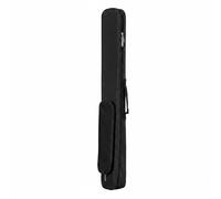 Wswqop Billiard Pool Cue Bag Holder Sleeve Cover Soft Portable Carry Case Padding With Shoulder Strap And Side Grip suitable for travel club practice room daily training, Black