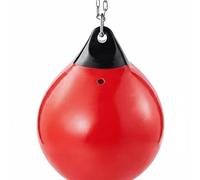 Wswqop Boxing Sandbag Water Punching Bag Heavy Training Bag Speed Bag Adjustable Water Load PVC Shell Impact Absorption Real Opponent Feel suitable for fighters accuracy, Red, 380 490mm
