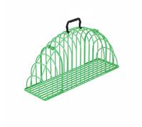Wswqop Cat Grooming Cage Carrier with Iron Wire Frame Double Door Access Scratch Resistant Design Portable Handle suitable for pet bathing veterinarian visits travel, Green, M