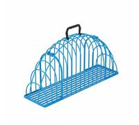 Wswqop Cat Grooming Cage Carrier with Iron Wire Frame Double Door Access Scratch Resistant Design Portable Handle suitable for pet bathing veterinarian visits travel, Blue, M