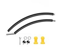 Wswqop Children Trampoline Replacement Pole Kit Trampoline Enclosure Pole Set Pole Padding Curved Lantern Hardware Suitable for backyard fun family workout outdoor maintenance