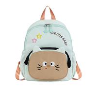 Wswqop Children's School Backpack with Cartoon Design, Mini Backpack with Animal Motifs, Breathable and Lightweight, Made of Oxford, Green