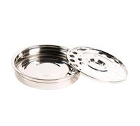 Wswqop Communion Tray for Gatherings, Stainless Steel Plate Slots, Stackable and Portable Stand, Suitable for Religious Services, Style A