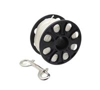 Wswqop Compact Finger Diving Reel with Double Sided Carabiner, Ideal for Cave Diving And Wreck Exploration, 50meters