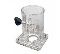 Wswqop Cover Trim Router Protector Transparent PP Material Cylinder Base Built for Stable Mounting Suitable for Crafting Setups Workshop Use, High-Grade Thickened Trimming Machine Transparent Cover
