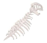 Wswqop Dinosaur Skeleton Costume Jumpsuit Dinosaur Innovative Decorative Prop PP Suitable for Cosplay Role Playing Parties, White 100 cm