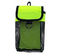Wswqop Dive Reel Mesh Pouch Carrying Bag Made of Lightweight PVC Mesh SMB Storage Bag with Carrying Handle Buoy Holder And Container for Scuba, Fluo Yellow