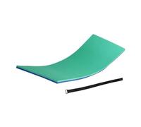 Wswqop Floating Mattress, Water Mattress, Surf Cushion, Toy, Soft XPE Foam Frame, Comfortable Lounger, Suitable for Adults, Green Blue
