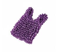 Wswqop Foldable Shopping Tote Reusable Bag Expandable Grocery Bag Pleated Bag Polyester Tote Portable Scrunchie Style Compact When Empty and Roomy When, Purple