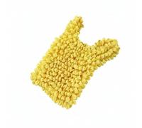Wswqop Foldable Shopping Tote Reusable Bag Expandable Grocery Bag Pleated Bag Polyester Tote Portable Scrunchie Style Compact When Empty and Roomy When, Yellow