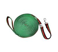 Wswqop Horse Rope, Lunge Line, Halter Rope Made of Soft Elastic Polyester with A Practical Handle for Horse Training, Animal Care, And Pasture Turnout, Green Red Black