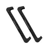 Wswqop Ice Skate Cover PVC Blade Guard Adjustable Holder Enhanced Anti-Slip Bottom with Metal Spring Suitable for Figure Skaters Hockey, Black