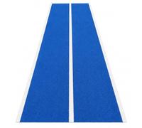 Wswqop Indoor Exercise Surface Training Turf Mat Synthetic Lane Markings Backing Material Grid Measurement Suitable for Center