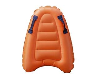 Wswqop Inflatable Surfboard Kids Board Toy With Comfort Padded Center Lightweight Composite Structure Convenient Side Handles Rounded suitable for poolside play lake days , Orange