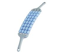 Wswqop Massage Roller Stick for Legs, Buttocks, Arms, and Shoulders with Ergonomic Handle. Made of PP for Sports Enthusiasts and Indoor/Office Use, Blue