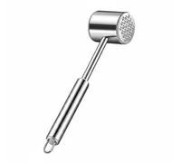 Wswqop Meat Tenderizer Hammer Mallet Tool Double Sided Pounder Tenderizing Mallet Meat Pounder 304 Stainless Steel Construction with Textured and Heavy Duty