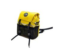 Wswqop Miniature Backpack Scale Bag Accessory Model Prop Flap Top with Buckles and Mesh Pocket Functional Storage for Model Scenes Collector Shelves Display Dioramas Scale, Array, Yellow