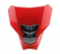Wswqop Motorcycle Headlight Assembly Lamp With Aggressive Styling And High Intensity Illumination Housing And Waterproof Sealed Design suitable for night riding trails commuting, Red