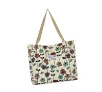 Wswqop Practical for The Beach, This Lightweight Nylon Shopping Bag Features A Spacious Interior And A Long Handle. Ideal for Travel, Shopping, And Everyday, Brown