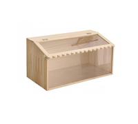 Wswqop Reptile Terrarium Wooden Enclosure Vivarium Habitat Box Featuring Convective Ventilation And Manual Heat Adjustment With Clear Acrylic Panels Suitable, 80-40-40cm