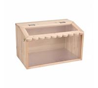 Wswqop Reptile Terrarium Wooden Enclosure Vivarium Habitat Box Featuring Convective Ventilation And Manual Heat Adjustment With Clear Acrylic Panels Suitable, 50-30-30cm