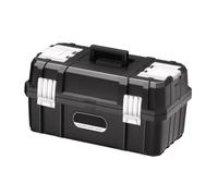 Wswqop Tool Case Container Organizer Metal PP Steel Solid Handle Portable Practical for Work Mechanics Electrical, M