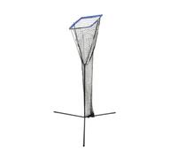 Wswqop Volleyball Training Net Portable Target With Adjustable Height And Angled Hoop Stable Freestanding Metal Frame With Stakes And Carry Bag Suitable For Coaching Team Practice Home, Blue