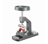 Wswqop Watch Case Opener Manual Watch Back Opener Tool Bench with Adjustable Screw Pressure and Interchangeable Tips Suitable for Watch Repair Bench-top Work Hobby use