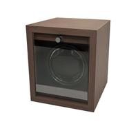 Wswqop Watch Rotation Display Storage Box With Glass Front Door Dust Protection And Open Lid Stop Function Suitable for bedroom study dressing room office