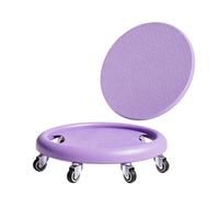 Wswqop Women Abdominal Wheel Core Roller Slider Disc Strength With 6 Wheel Support Bearings Glide Knee Cushion suitable for home workouts beginners training, Purple