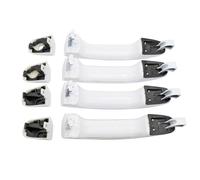 WSX5FC Exterior Door Handles 4Pcs 22929464 Front Rear Door Handle Kit for Silverado GMC for Sierra 1500 2500HD 3500HD 14-19 Double Crew Cab Olym-pic White