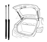 WSXCDE 2 Pcs Car Tailgate Gas Struts, for Audi TT TT Q/tro 2008-2014 8J8827552, PM3205 Rear Trunk Lift Support Shock Hydraulic Rod Telescopic Arm Damper Accessories