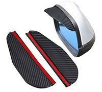 WSXCDE 2Pcs Wing Mirror Rain Deflector, for Ford S-MAX 2006-2015 Car Side Wing Mirror Rain Protector Cover Cap Car Side Mirror Visor Waterproof