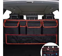 WSXCDE Car Boot Organiser, for Nissan Juke F16 F15 2010-2021 2022 2023 2024 2025 Durable Collapsible Car Boot Organiser with Adjustable Straps, Hanging Car Seat Storage Bag,A
