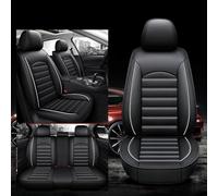 WSXCDE Car Seat Covers Full Set, for VW Tiguan 2009-2015 Carbon Fibre Leather Car Seat Covers Waterproof Breathable Seat Covers Car Seat Accessories,A
