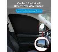 WSXCDE Car Side Window Sunshades, for Toyota Yaris 2013-2019 Removable Car Blackout Window Covers, Sun Shades for Front Rear Side Windows,2pcs(Front window