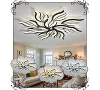 WSXEDC Dimmable Ceiling lamp LED Black Ceiling Light 115W Large Living Room Ceiling Lighting Creative Modern Bedroom Light Ceiling DIY for Living Room Youth Room Dining Room Kitchen Ø105cm