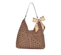 WSXQAZ Straw Beach Bag for Women, Straw Shoulder Wave Bag Summer Tote Bags | Large Weave Handbags for Women, Casual Woven Travel Holiday Beach Bags for Vacation Outdoor Shopping Daily Use