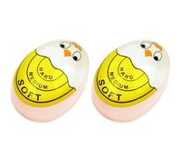 WSYJWEX Egg Timer 2Pcs Sensitive Safe Egg Timer for Hard Boiled Eggs Color Changing Boiled Cartoon Hard Cooker Soft for KitchenEgg