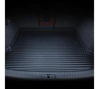 WSYLJX Car Boot Mats for MG ZS 2017-2023 2024 2025, Leather Rear Trunk Mats Anti Slip Luggage Cargo Tray Liners Anti-Scratch Carpets Accessories,B-Black