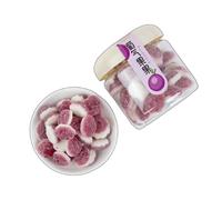 WSYLS - 5 Kinds of Fruit Flavors of Jelly Candy, Grape, Orange, Strawberry, White Peach, Watermelon Flavor, Asian Dessert, 220g, Suitable for Office Snacks, Party Sharing (Grape Flavor)