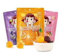 WSYLS-Chinese Candy Soft Fruit Candy 57g/pack * 3 Packs of Peach Candy, Grape Flavor, Orange Candy, Juice Content More Than 50%, Candy, Fruit, Multi-flavor Set