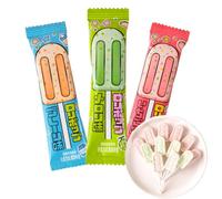 WSYLS Popping Candy Candy Strawberry Fruit Lollipops Cantaloupe Fruit Candies Milk Bars Jumping Candies Tiaotiaotang, Mixed Candy Gift Packs Casual Snacks Halloween Candies (About 24 Sticks)
