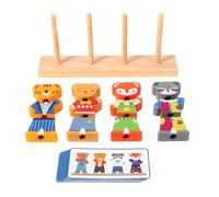 Wsymxuo Animals Color Sorting Toy Early Learning Color Matching le Hand-Eye Coordination Child-Centered Peg le for Preschool