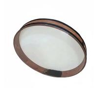 Wsymxuo Bead Rain Drum Shaker Beads Current Drum Hardwood exterior Percussion Instrument, 18 Inch Beechwood With Silver Black Beads