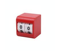 Wsymxuo Desktop Counter Compact Mechanical Counter Heavy-Duty Score Display for Home, Red, 2-Digit